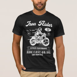 Biker Club Style Iron Rider T-Shirt