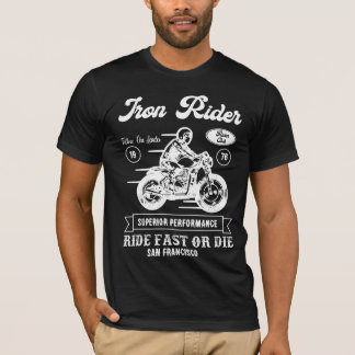 Biker Club Style Iron Rider T-Shirt