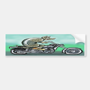 Biker Dillo Autoaufkleber
