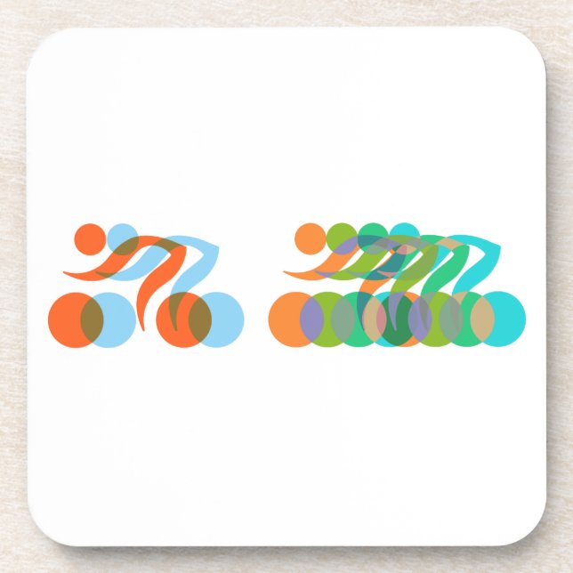 Biker Freak Getränkeuntersetzer (Vorderseite)