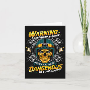 Biker-Freundin Ehefrau Ich Gehöre Einem Biker Vale Karte