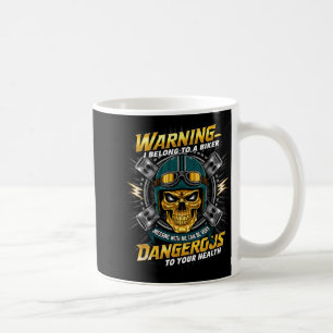 Biker-Freundin Ehefrau Ich Gehöre Zu Einem Biker V Kaffeetasse