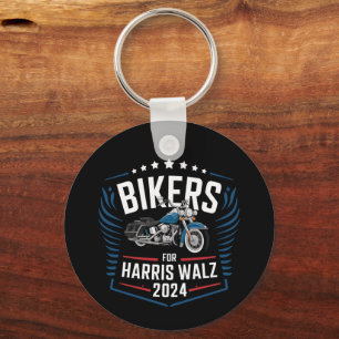 Biker Für Harris Walz 2024 Harris Waltz 2024 Schlüsselanhänger
