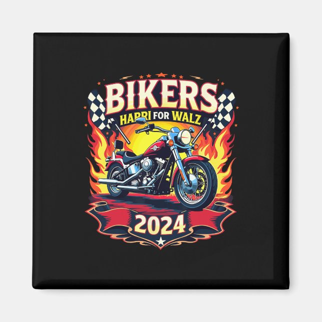 Biker für Harris Wheimer 2024 Harris Waltz Electi Magnet (Vorne)