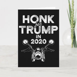 Biker für Pro Trump 2020 Hupen Motorradfahrer Karte