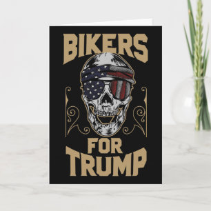 Biker Für Pro-Trump-Stimmen Motorradfahrer Karte