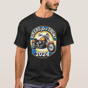 Biker für Trump 2024 - Patriotisches Radfahren T-Shirt