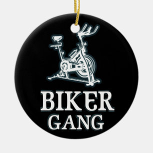 Biker Gang Funny Spin Sprichwort Gym Workout Spinn Keramik Ornament