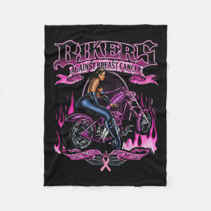 Biker gegen Brustkrebs kämpfen für eine Heilungsch Fleecedecke