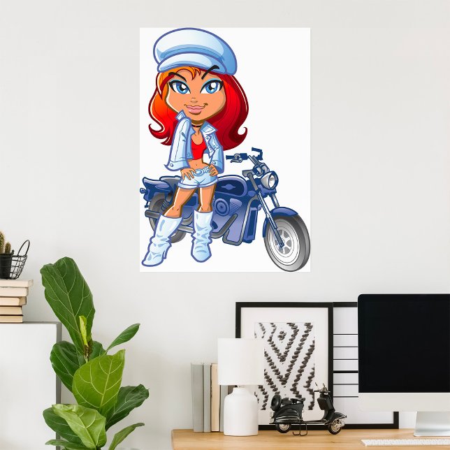 Biker Girl Poster (Von Creator hochgeladen)