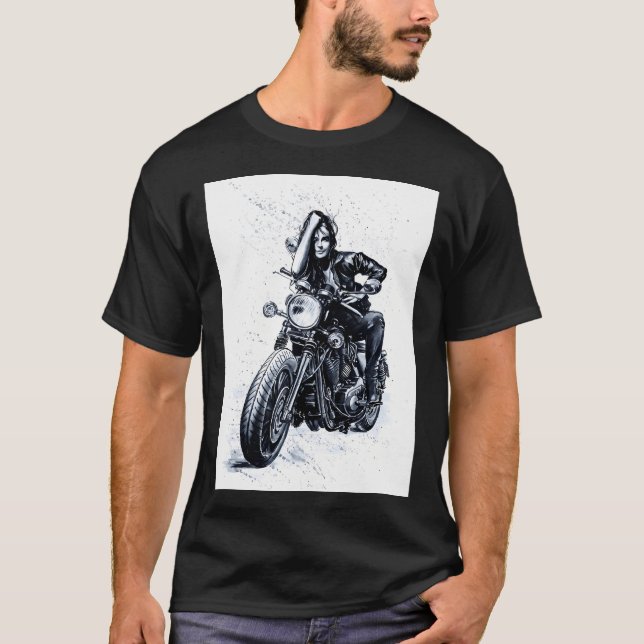 Biker Girl T-Shirt (Vorderseite)