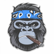 Biker Gorilla Apollo rauchen Zigarrenart