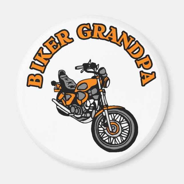 BIKER GRANDPA MAGNET (Vorne)