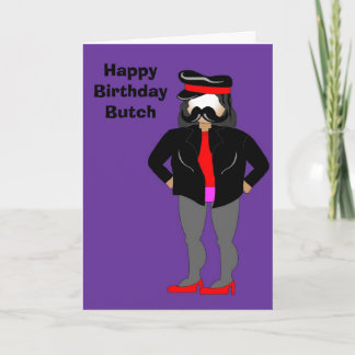 Biker, Happy Birthday Butch Karte