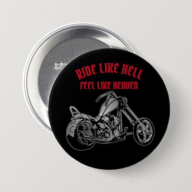 Biker Heaven Button (Vorne & Hinten)
