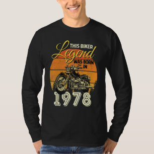 Biker Legende Männer Motorrad-Legende war Geboren T-Shirt