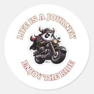 Biker Life ist eine Reise Runder Aufkleber