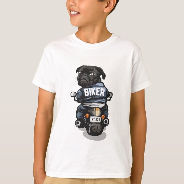 Biker Mops T - Shirt (Vorderseite)