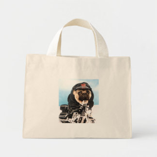 Biker Mops Tote Bag Mini Stoffbeutel