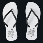 Biker Motorbike   Sidecar Wedding Flip Flops<br><div class="desc">Motorrad   Sidecar Hochzeitskippen Flops. Ideal für ein Motorrad-Thema Spaß lässige Hochzeit oder zum Tragen auf Ihre Flitterwochen.</div>