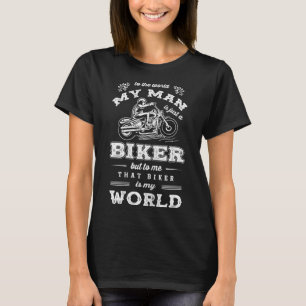 Biker Motorradfahrer Girlfriend Motorbike Bride Hu T-Shirt