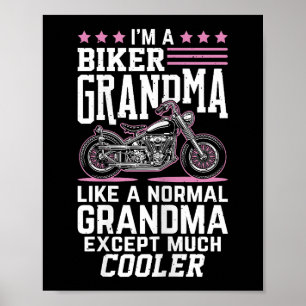 Biker Oma - Motorrad Oma Biker Oma Poster