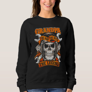 Biker Opa Der Mann der Mythos der Legende Motorrad Sweatshirt