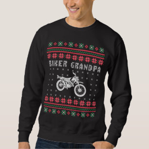 Biker Opa Motorrad Ugi Weihnachtssüßer Sweatshirt