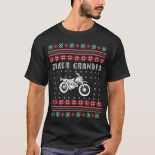 Biker Opa Motorrad Ugi Weihnachtssüßer T-Shirt