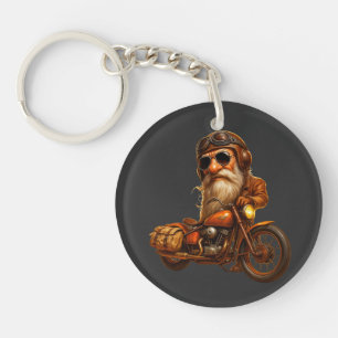 Biker Opa Schlüsselanhänger - Cooler Chopper Reite
