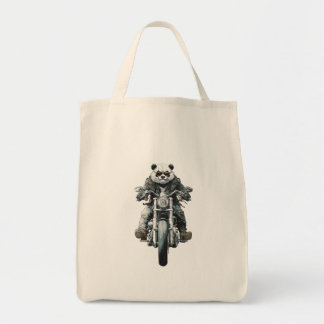 Biker Panda Tragetasche
