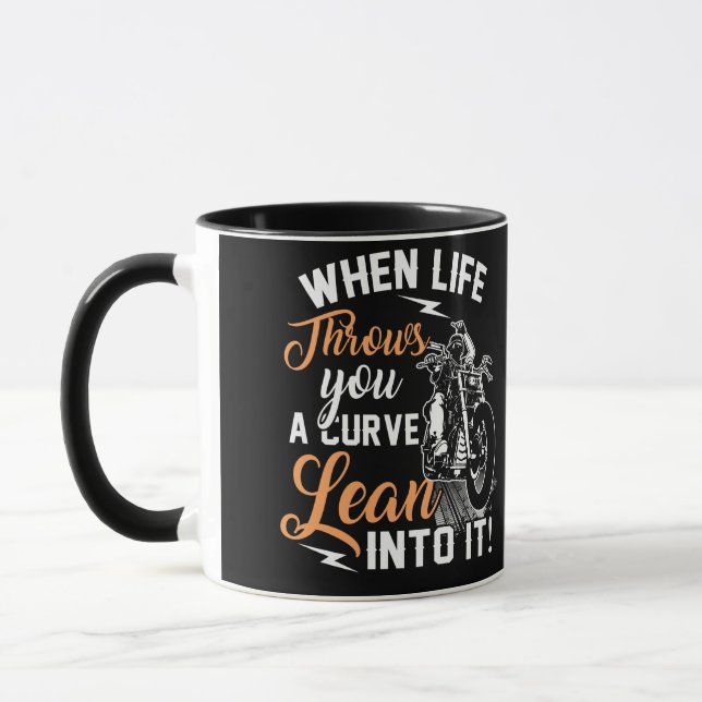 Biker Quotes Sarcastic Motorradfahrer Tasse (Links)