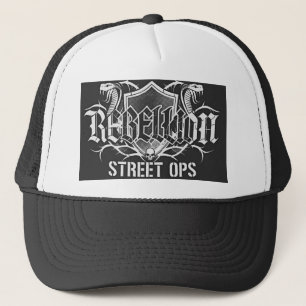 Biker-Rebellion-Street-Ops-Totenkopf-Truckerhut Truckerkappe