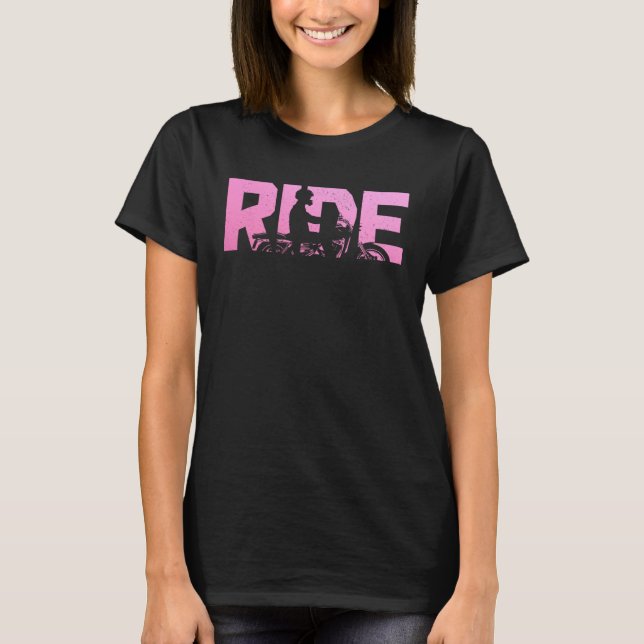 Biker RIDE Motorcycle  2 T-Shirt (Vorderseite)