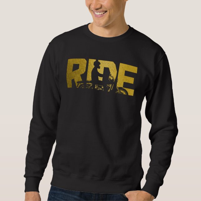 Biker RIDE Motorcycle Sweatshirt (Vorderseite)