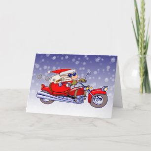 Biker Santa Feiertagskarte