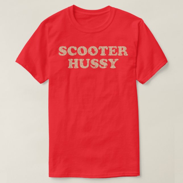 Biker Scooter Hussy 1978 T-Shirt (Design vorne)