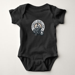 Biker Scorcher auf einem Motorrad Baby Strampler