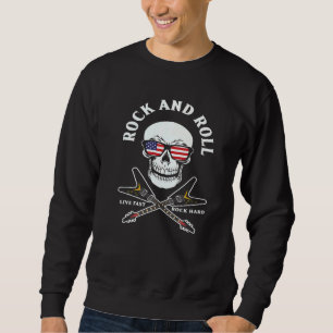 Biker Skeleton Tod Mystischer Knochen 2 Sweatshirt