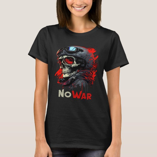 Biker-Skelett-Mystiker-Todesknochen 3 T-Shirt (Vorderseite)