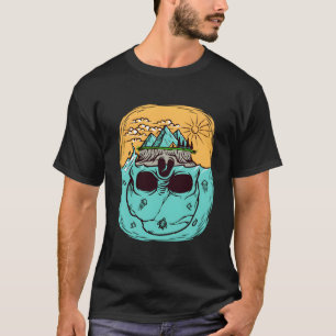 Biker-Skelett-Mystiker-Todesknochen T-Shirt
