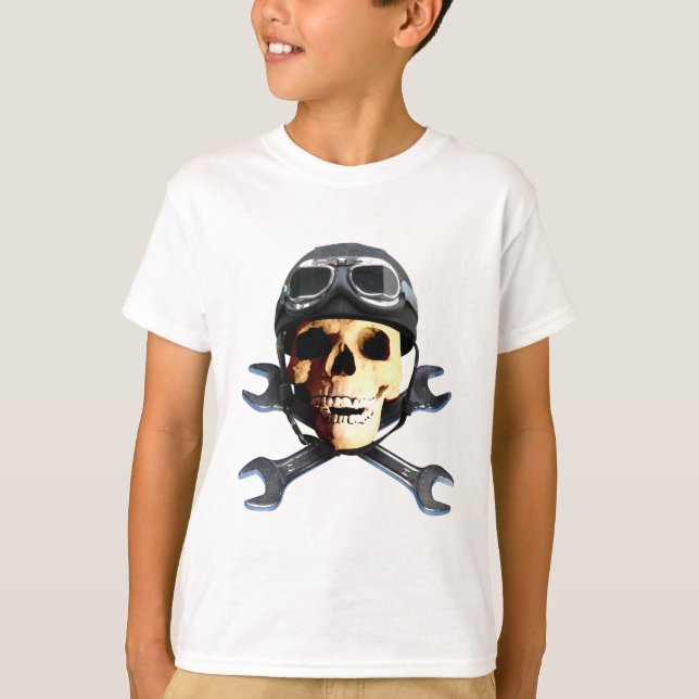 Biker Skull B T-Shirt (Vorderseite)