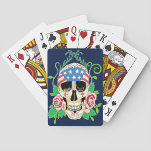 Biker Skull Spielkarten