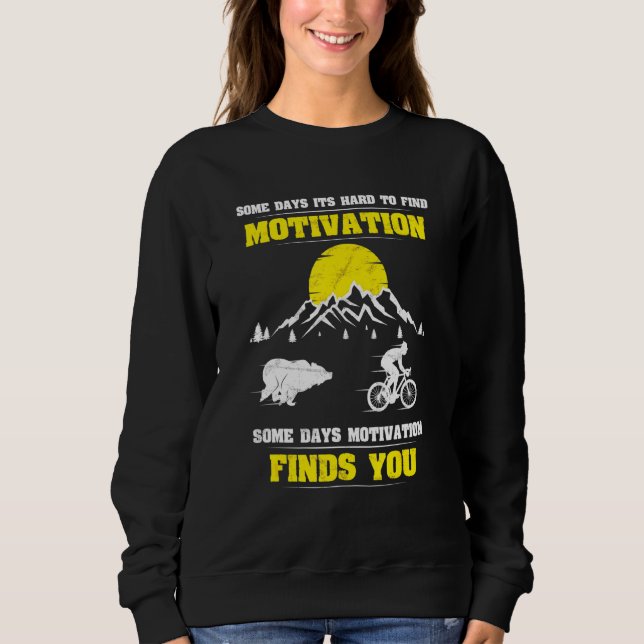 Biker Spuk Motivation Mountainbike Sweatshirt (Vorderseite)