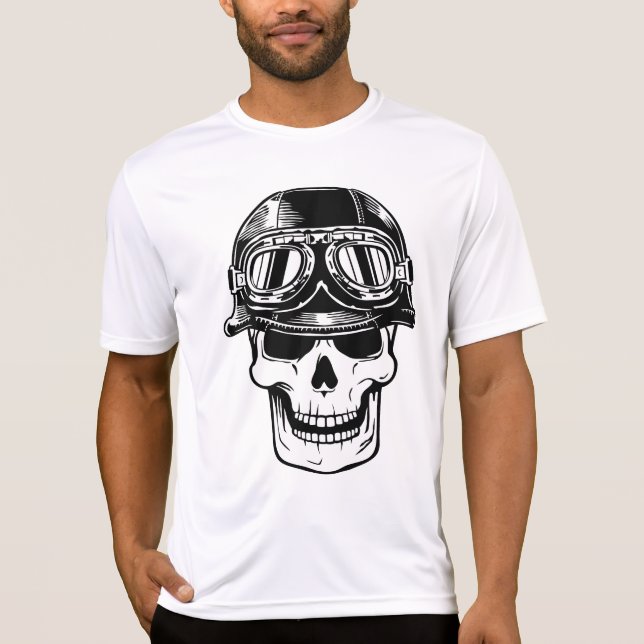 Biker-T-Shirt T-Shirt (Vorderseite)