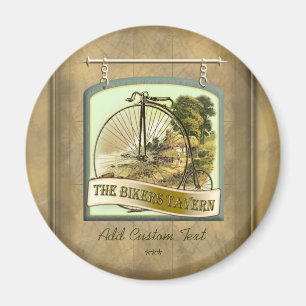 Biker Tavern Pub Sign Personalisiert Magnet