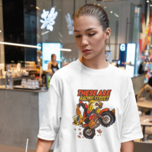 Biker Tiger Cartoon T-Shirt
