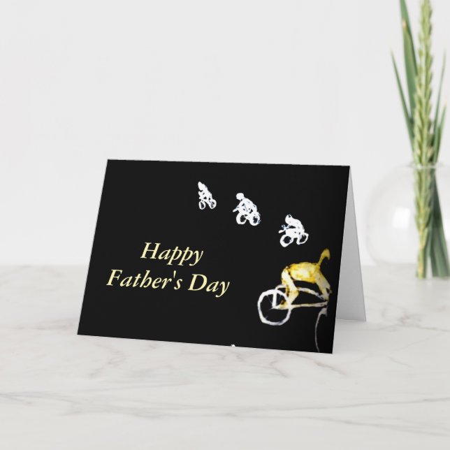 Biker und Radfahrer Karte (Vorderseite)