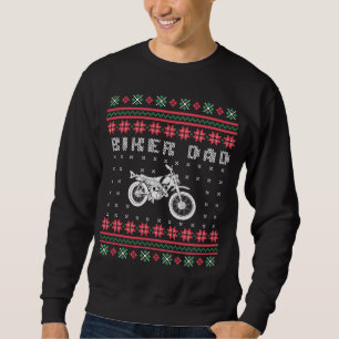 Biker Vater Motorrad Ugly Christmas Sweater Sweatshirt