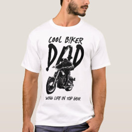 Biker-Vater | Vatertag | Light Base Basic T-Shirt